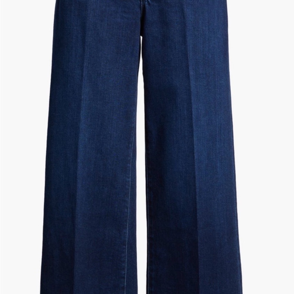 Paige Anessa Wide Leg High-Rise Women's Jeans - Dark Blue